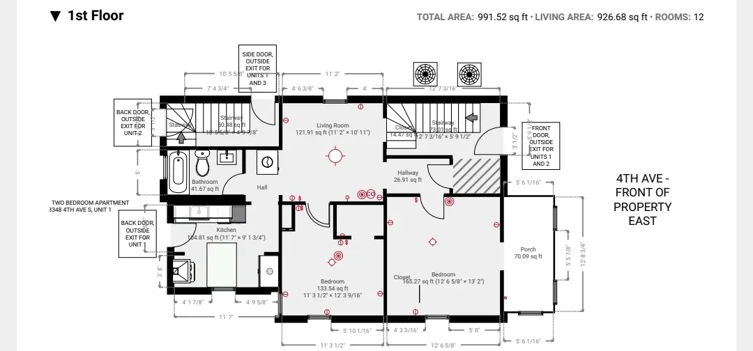 Ugly Kitchen second floor floorplan