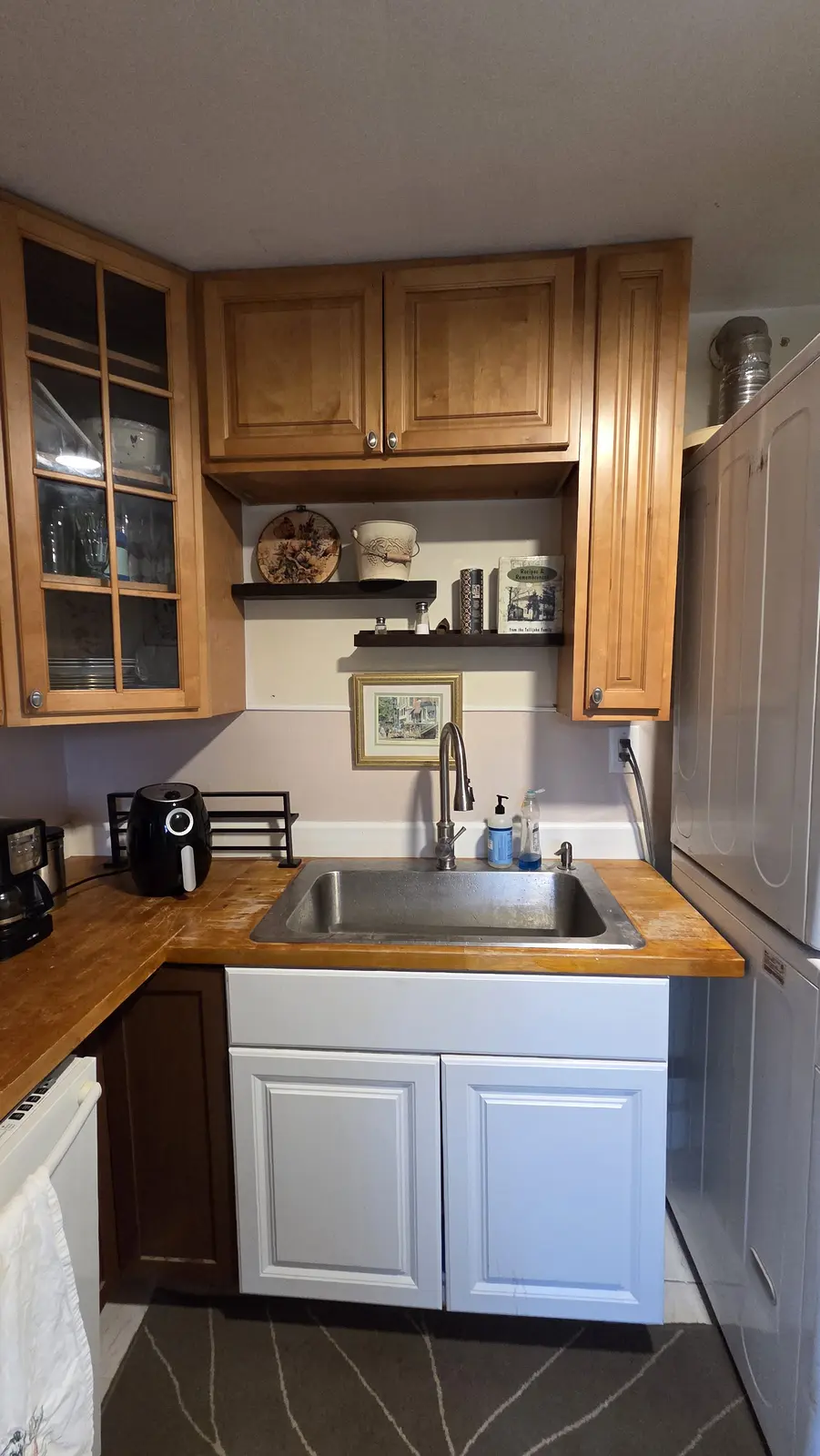 Ugly Kitchen updated kitchen and laundry view
